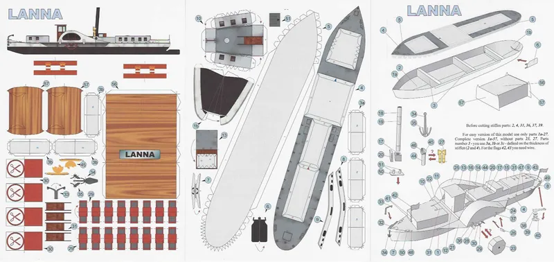 Kolesový parník - Remorkér Lanna